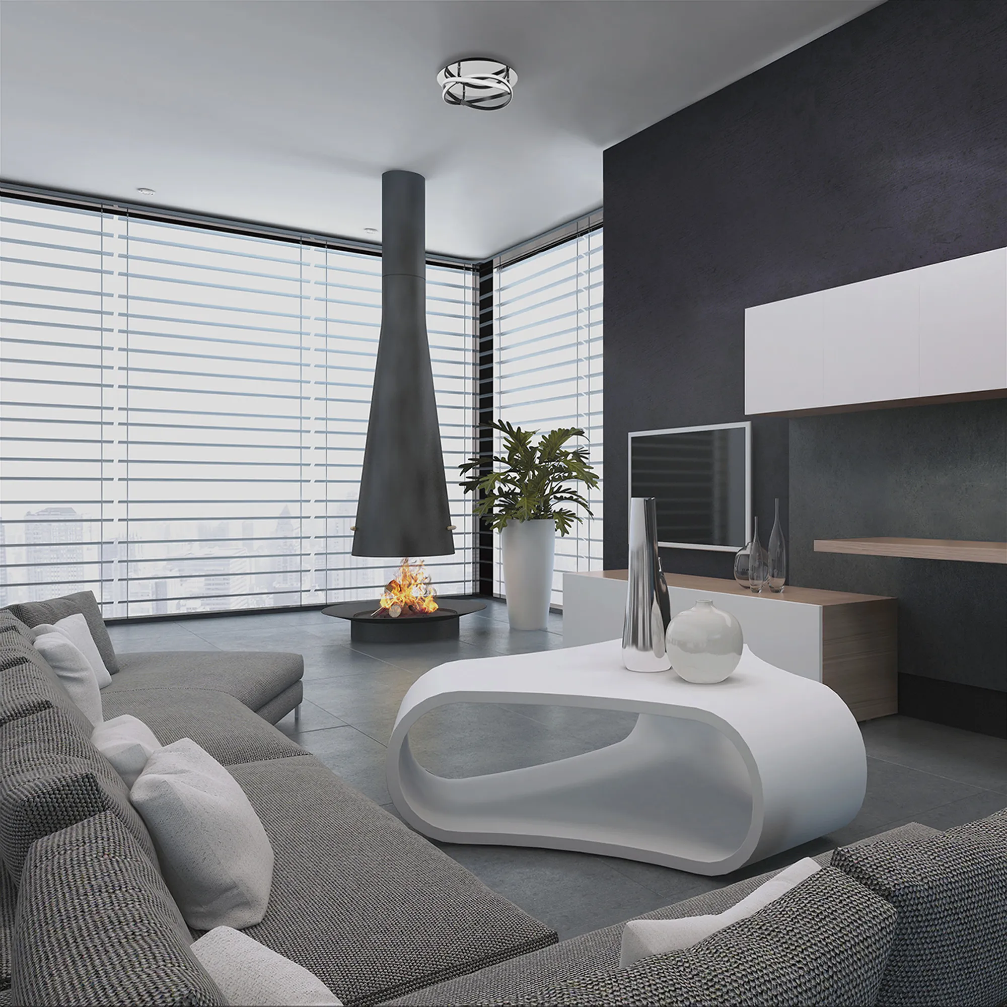 Infinity Brown Oxide Ceiling Lights Mantra Flush Fittings